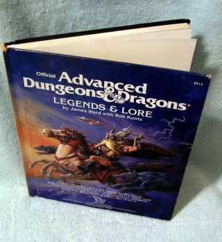 Official Advanced Dungeons & Dragons Dungeon Legends & Lore 1984 Tsr2013 Hc Book