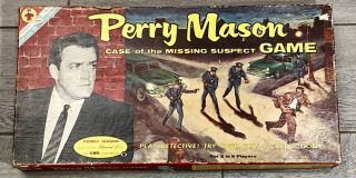 Vintage Perry Mason Case Of The Missing Suspect Board Game Cbs Rare