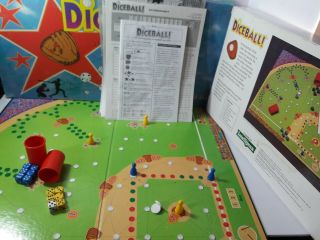 Vintage 1991 Diceball Dice Ball Baseball Board Game Sports Strategy Toy