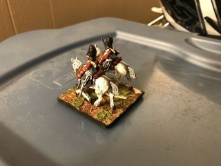 28mm Napoleonic British Royal Scots 2 Mounted Soldiers Some Damage Great Colors 3