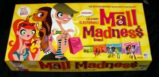 Mall Madness Electronic Shopping Board Game Milton Bradley 2004 Complete