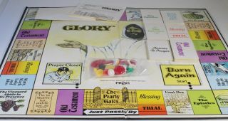 GLORY: A CHRISTIAN BOARD GAME (1981) COMPONENTS & No Instructions 2