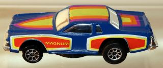 Dte 1978 Hot Wheels Scorcher Black Wheel Blue Magnum Stock Car