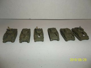 Flames Of War Wwii Us M4 Sherman Tank X6 Cast Resin/metal R8