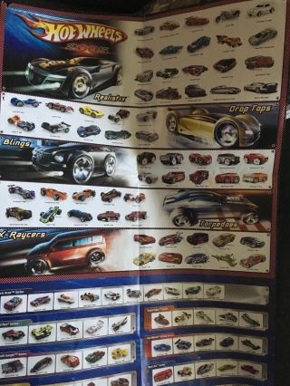 2005 Hot Wheels Poster With Acceleracers