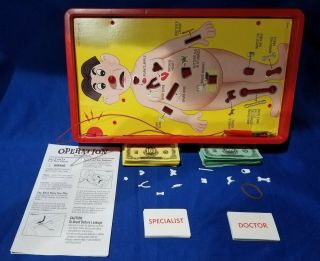 Vintage Operation Board Skill Game 1965/1997 Milton Bradley