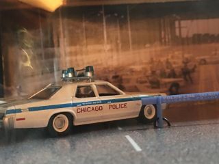 Greenlight 1/64 diorama Blues Brothers Chicago Police Dodge Monaco 5 Car Set 6