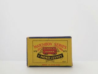 Box For 1954 Moko Lesney Matchbox No.  5 London 