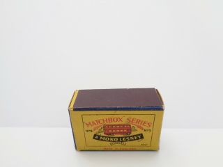 box for 1954 MOKO Lesney Matchbox No.  5 LONDON ' MATCHBOX ' BUS - - - see photos & more 2