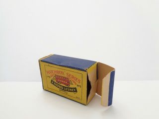 box for 1954 MOKO Lesney Matchbox No.  5 LONDON ' MATCHBOX ' BUS - - - see photos & more 5