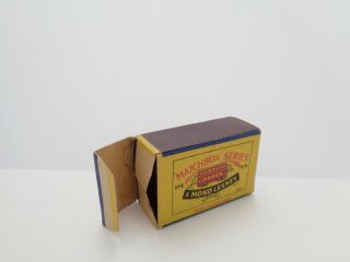 box for 1954 MOKO Lesney Matchbox No.  5 LONDON ' MATCHBOX ' BUS - - - see photos & more 7