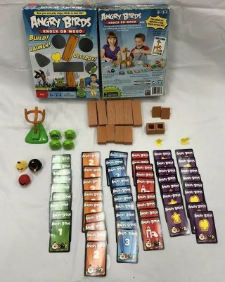 Angry Birds Knock On Wood Board Game Based On The App Pigs Blocks Launcher Kids