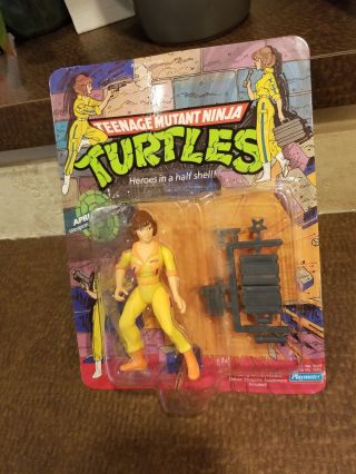 Playmates Toys Teenage Mutant Ninja Turtles April Oneil Toy Action Figure