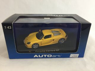 1/43 Autoart Porsche Carrera Gt,  Yellow,  58044
