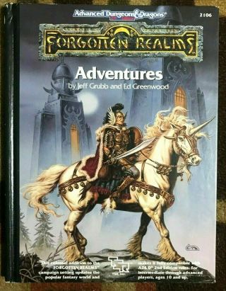 Advanced Dungeons & Dragons 2nd Edition Forgotten Realms Adventures