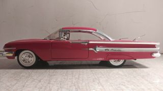 JADA 1/24 SCALE 1960 CHEVROLET IMPALA RED DIE CAST CAR 2