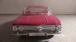 JADA 1/24 SCALE 1960 CHEVROLET IMPALA RED DIE CAST CAR 4