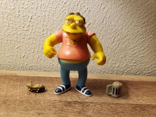2000 Barney Interactive Figure The Simpsons Wos Playmates Loose