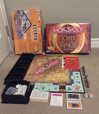 Lord Of The Rings Trilogy Edition Monopoly Complete Lotr | Monopoly Lord Rings