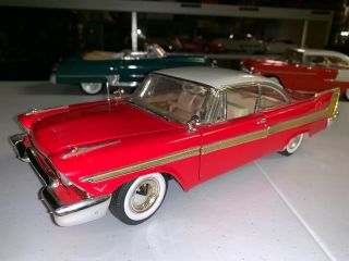 Prestige Edition Anson 1/18 Scale 1957 Plymouth Fury Red/white Top Gold Trim