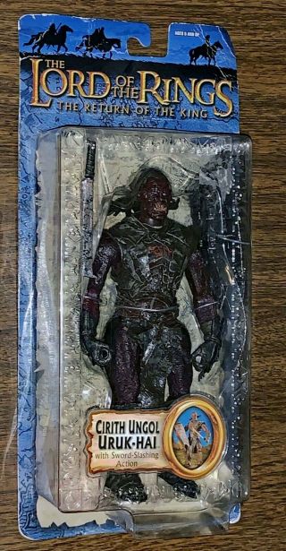 2004 Toy Biz Lord Of The Rings Return Of The King Cirith Ungol Uruk - Hai Figure