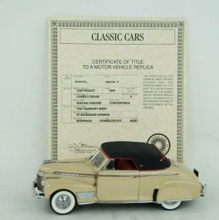 Danbury 1941 Chevy Special Deluxe Convertible 1:24 Scale Diecast Model