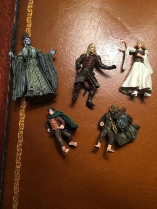 Lord Of The Rings 3 " Figures - Frodo,  Sam,  Eowyn,  Gandalf,  Eomer,  Aragorn,  Ringwraith