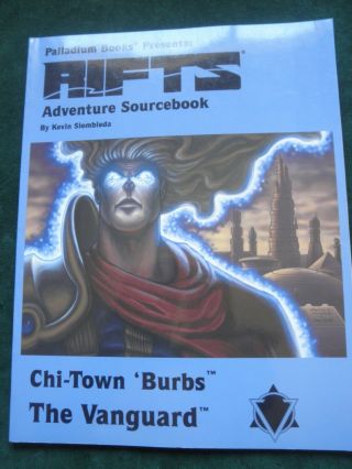 Rifts Adventure Sourcebook Chi - Town Burbs The Vanguard Signed By Kevin Siembieda