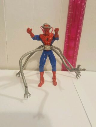 1995 Marvel Spider - Man Animated Series Octo - Spidey 5 " Action Figure (toy Biz)