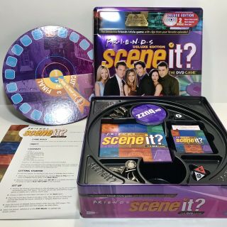 Friends Scene It Deluxe Edition Dvd Board Game Collectors Tin 100 Complete 2005