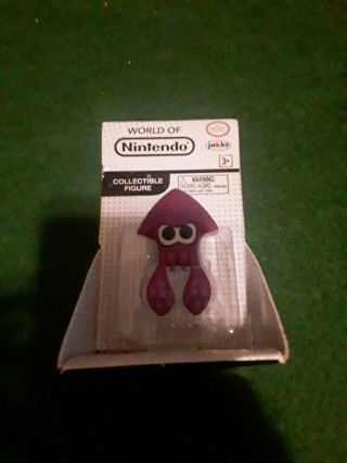 World Of Nintendo 2 1/2 " Splatoon Purple Squid Inkling Figure Jakks Pacific