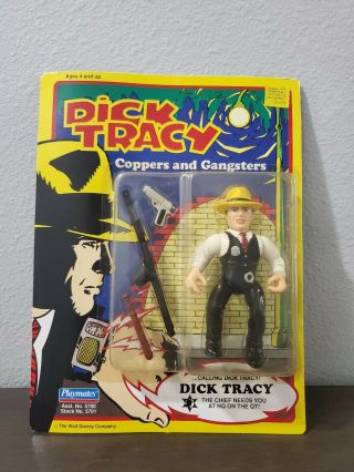 1990 Vintage Playmates Dick Tracy Coppers/gangsters Action Figure Toy
