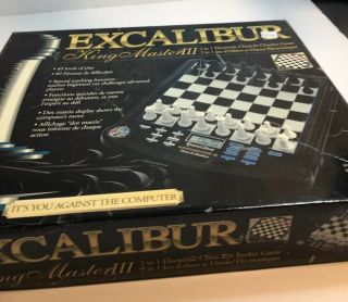 Excalibur King Master Iii 3 Electronic Chess Computer / Checkers 911e - 3