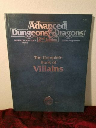Ad&d The Complete Book Of Villains - Tsr