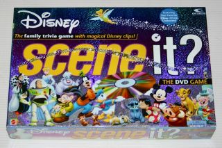 Disney Scene It? Dvd Board Games 1st Edition Mattel 100 Complete -