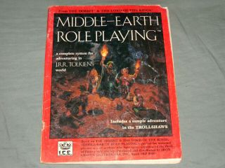 I.  C.  E.  Merp 1st Edition - Middle Earth Role Playing Rulebook (hard To Find)