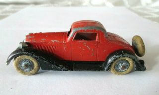 Vintage Tootsie Toy Graham Opera Coupe - 5 Wheel - All Org - Paint - Wheels -