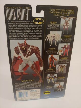 MAN - BAT Batman Legends of the Dark Knight 1997 Kenner Action Figure NIB 3