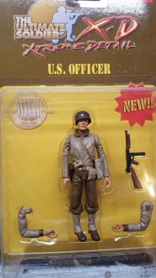 21st Century Ultimate Soldier 1:18 Scale - Wwi Us Officer - Year 2000
