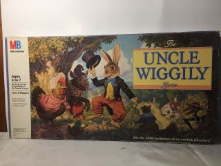 Vintage 1988 Uncle Wiggly Board Game No.  4902 Milton Bradley