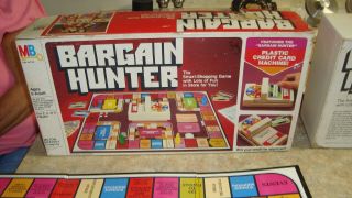 Vintage Bargain Hunter Board Game 1981 Milton Bradley 100 Complete