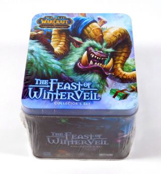 World Of Warcraft Tcg Wow The Feast Of Winterveil Tin Set