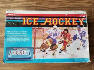 Vintage Radio Shack Ice Hockey Battery Powered Tabletop Electric Game