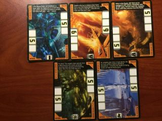 Hot Wheels Acceleracers Trading Cards 5x Realm Cards