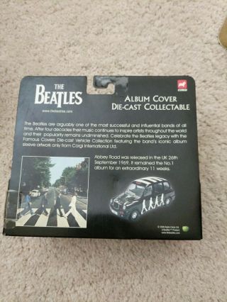 The Beatles Abbey Road Album London Taxi Corgi Model Car 3