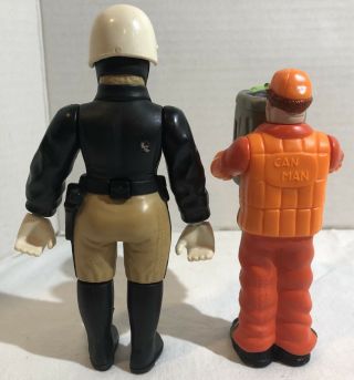 Real Ghostbusters X - COP/ Can Man Figures 1988 Vintage HAUNTED HUMANS 4