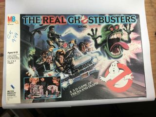 Milton Bradley 1986 The Real Ghostbusters 3d Board Game