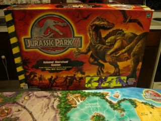 Jurassic Park Iii 3 Island Survival Board Game Milton Bradley 2001 Complete