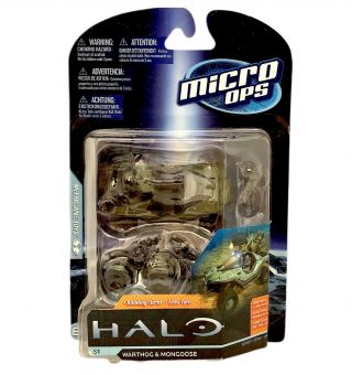 Halo Micro Ops Warthog & Mongoose By Mcfarlane Toys 2012