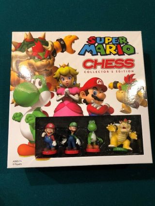 Mario Chess Set Collectors Edition Nintendo Complete